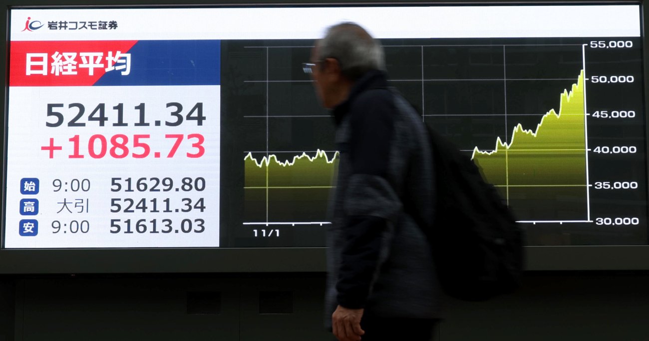 10月31日に過去最高の終値を更新した日経平均株価