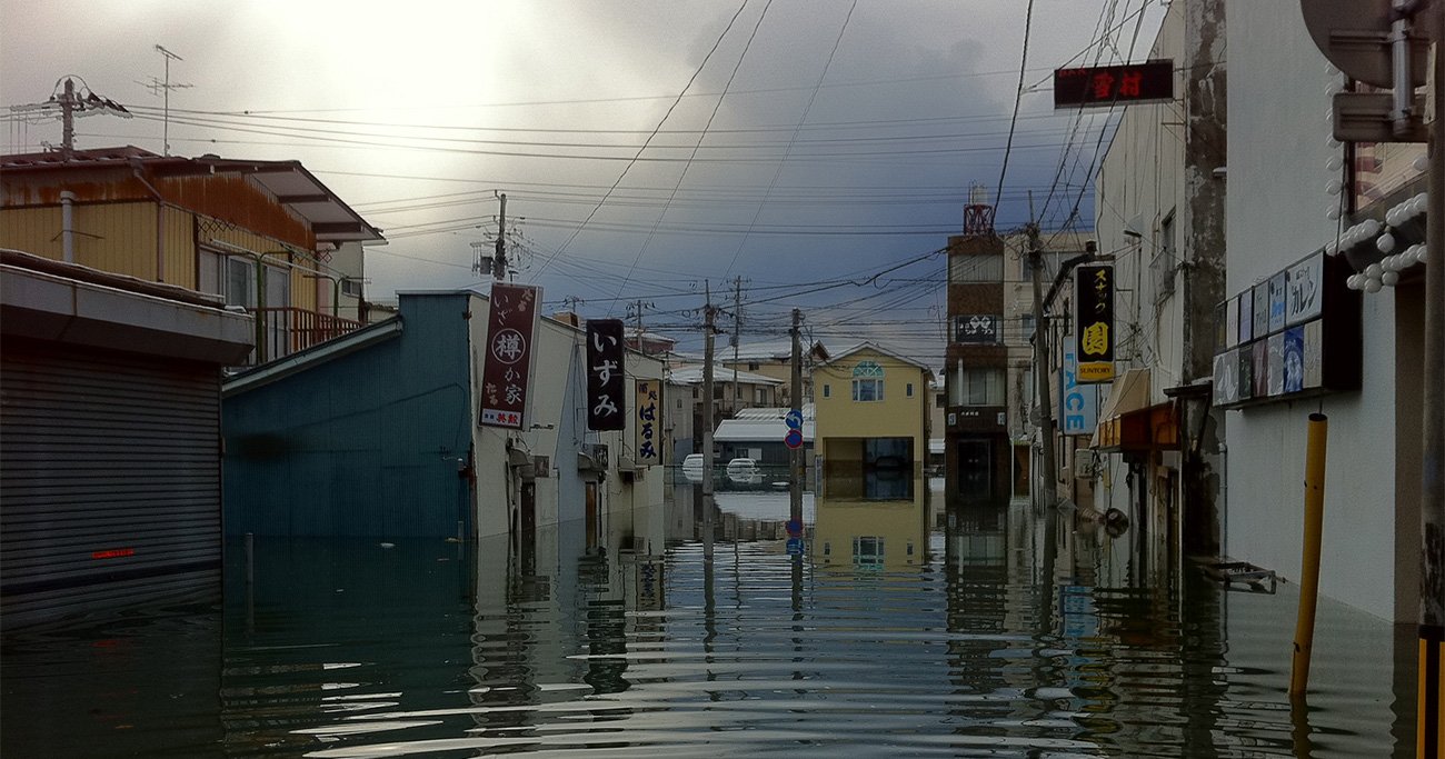 東日本大震災発生翌日の多賀城市から塩釜市