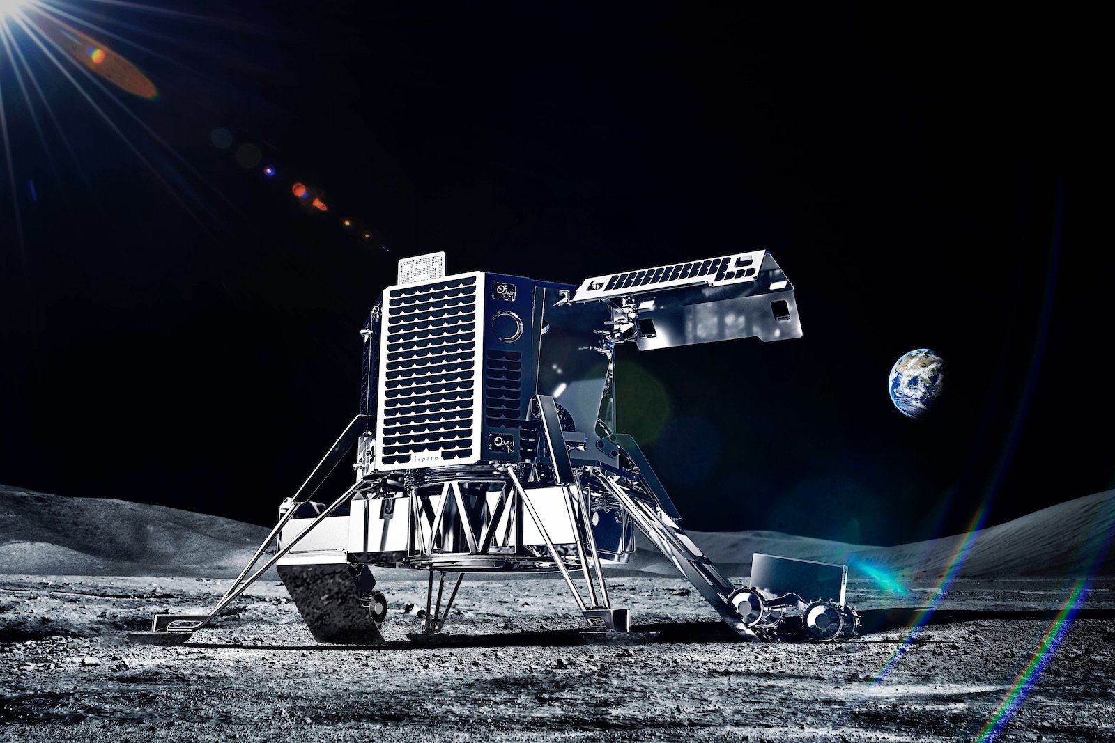 ispaceランダー（月着陸船）のコンセプトモデルイメージ