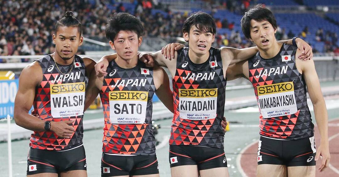 男子1600メートルリレー,日本