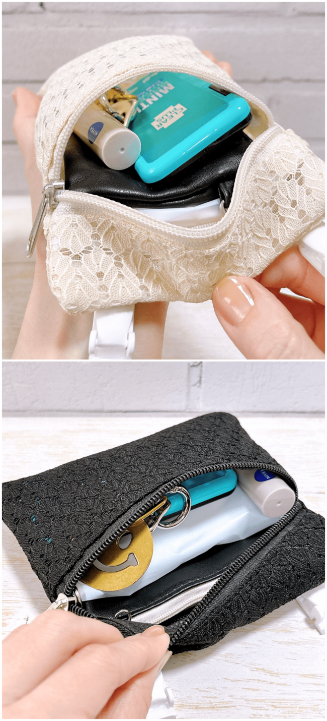 バッグにポケットがないときに大助かり!ダイソーの“移動できる収納ポケット”小物がサッと取り出せて便利すぎる!