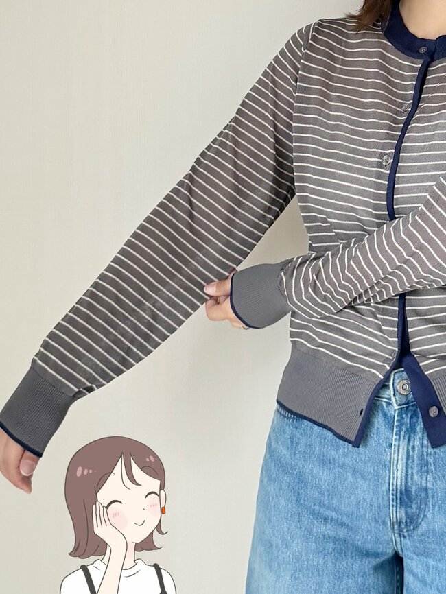 【しまむら】サッと羽織るだけでカワイイ！1639円の「楽ちんカーディガン」スカートからパンツまで幅広いコーデに使えます！