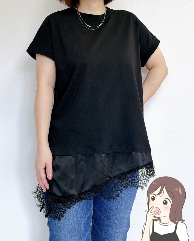 【しまむら】もう普通のTシャツに戻れない…！1089円の「お尻を隠せるトップス」見た目も着心地も理想すぎる！《購入レビュー》