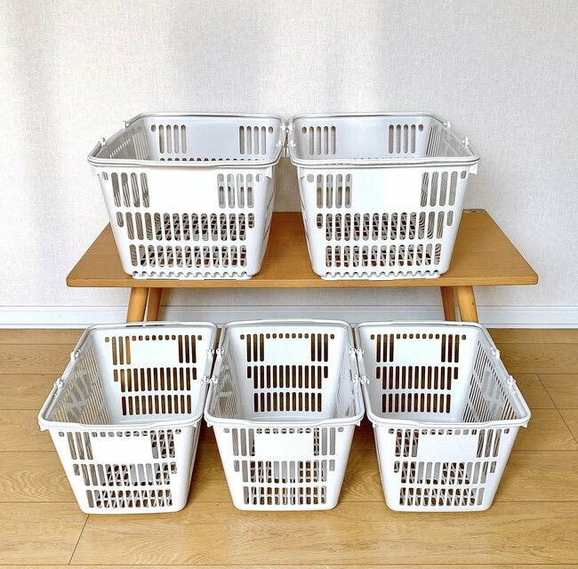 便利すぎて5個まとめ買いした…!無印良品の“スーパーみたいな買い物カゴ”もうエコバッグには戻れないわ!「母、楽になりました!」「なんでもポイポイ入れられます」《購入レビュー》