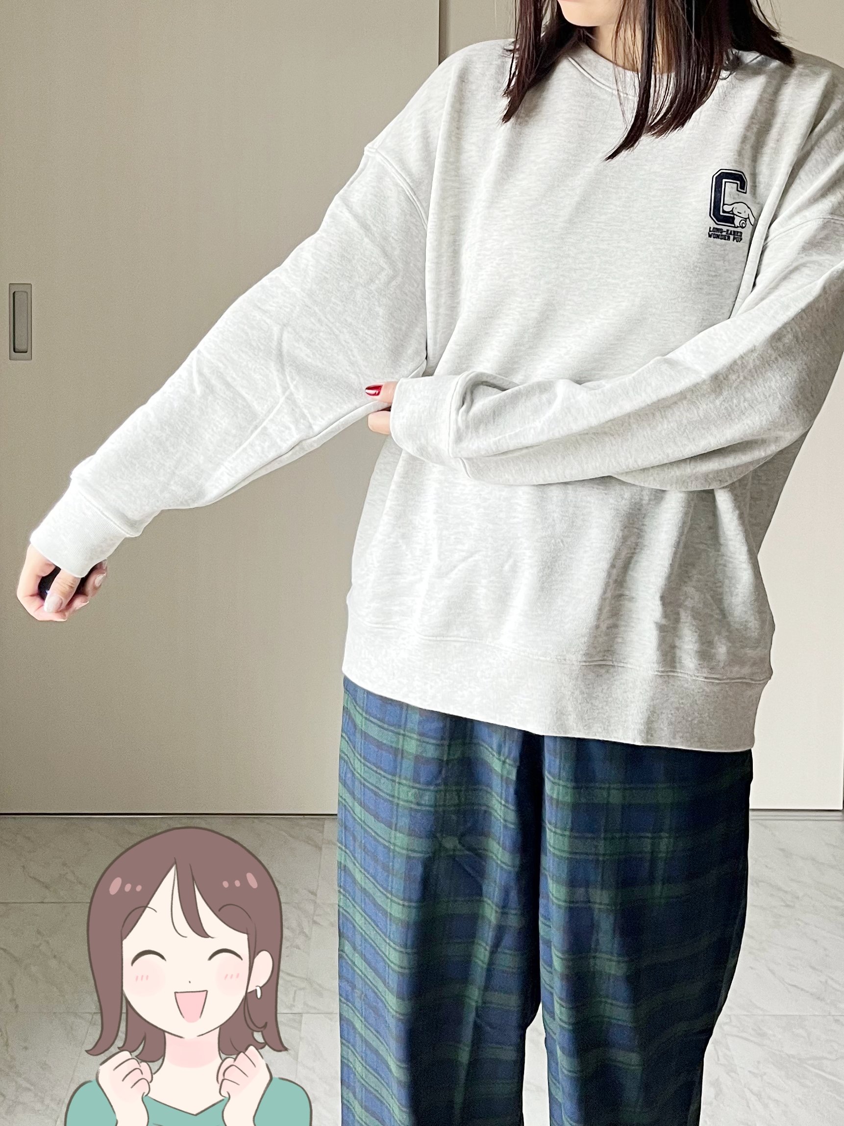 かわいすぎて全種類ほしい…!ユニクロ×サンリオの「ゆったりルームウェア」お出かけコーデにも使えて優秀です!