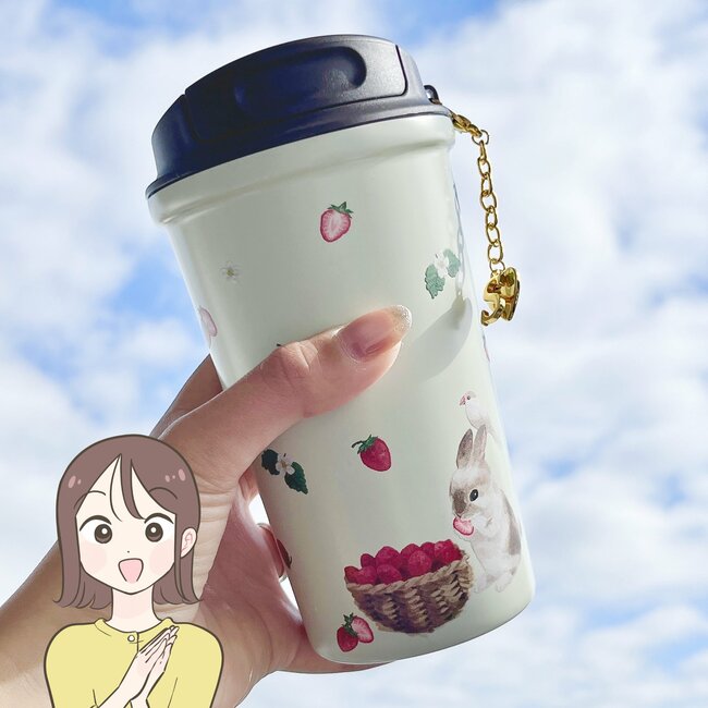 「とにかく可愛いのひとことです！」「一目惚れで購入しました」アフタヌーンティーの“絵本みたいなタンブラー”ふわふわのウサギがかわいすぎる！「視界に入る度にテンションが上がります」