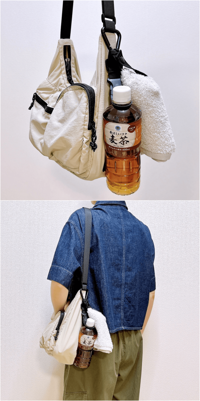 「1年中使えて便利」3COINSの“天才ホルダー”ペットボトルや羽織りの持ち歩きに大助かり！「こういうのほしかった」「色違いで2つ購入しました」