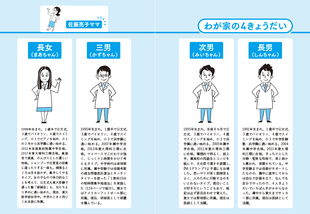 子ども4人全員を東大理三に入れた母親が 考えないようにしたこと とは 東大理三に3男1女を合格させた母親が教える 東大に入るお金と時間の使い方 ダイヤモンド オンライン