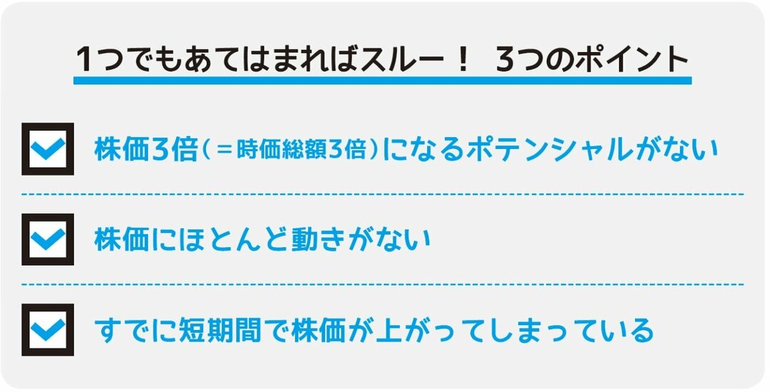 小型株集中投資で1つでもあてはまったらスルー 3つのポイントとは 10万円から始める 小型株集中投資で1億円 実践バイブル ダイヤモンド オンライン