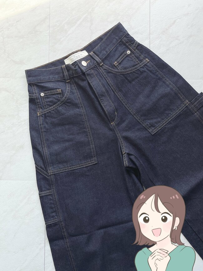 「スタイル良く見える」GU×rokhの“楽ちんジーンズ”脚の形をまるっとカバーしてくれる！「めちゃくちゃ可愛い」「こういうのが欲しかった」