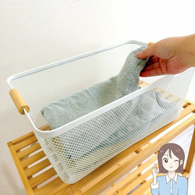 リビングがスッキリ片付いた…！ニトリの“おしゃれ収納バスケット”全部屋に置きたいくらい優秀！「家のいたるところで使ってます」「もう一個購入したい」《購入レビュー》