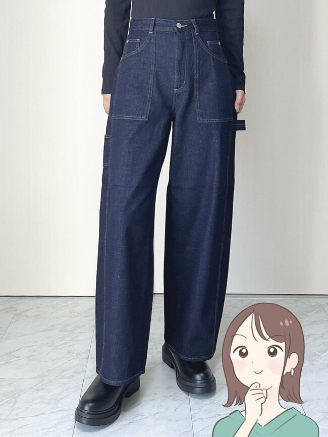 「スタイル良く見える」GU×rokhの“楽ちんジーンズ”脚の形をまるっとカバーしてくれる！「めちゃくちゃ可愛い」「こういうのが欲しかった」