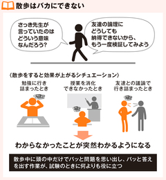 【脳の働きが変わる】何もない状態で考える「散歩」が勉強で欠かせない理由