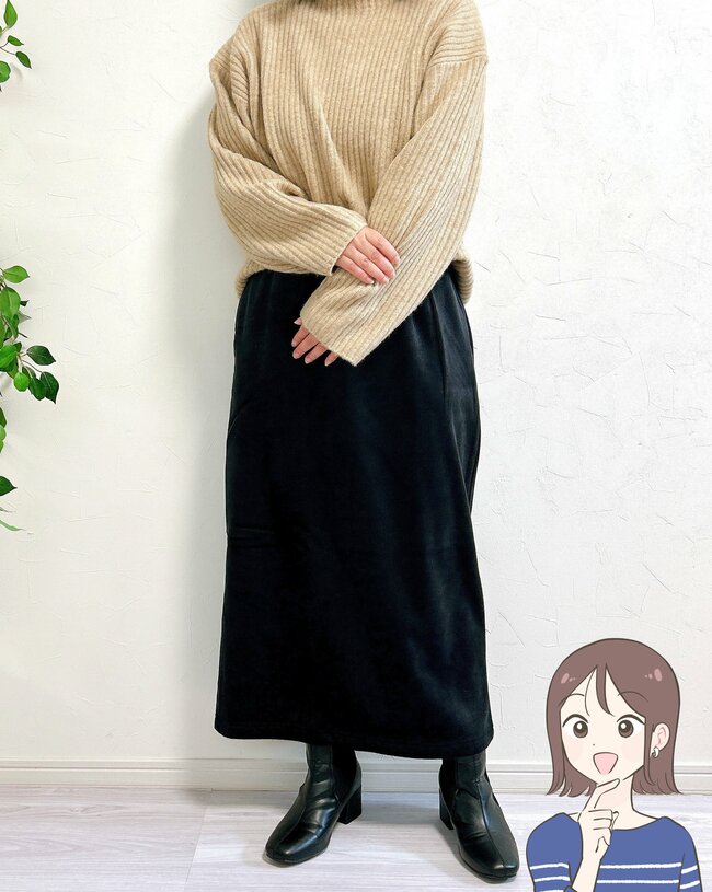 気温9度でも寒くない…！ハニーズの“ぽかぽかスカート”が細見えしてオシャレ！「重ね着しているよう」「お尻のラインも拾わない」