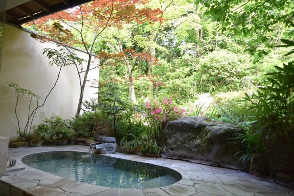 強羅花壇の「藤」に付いている露天風呂