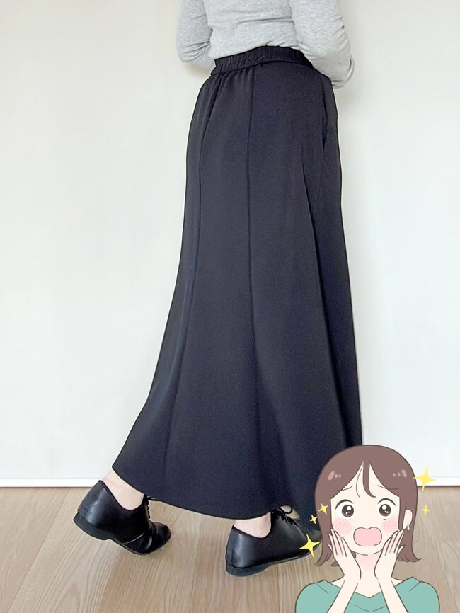 下半身がキレイに見える!GUの“2990円→1990円スカート”シルエットが完璧すぎる!「やっと見つけた理想のスカート!」「お腹やお尻が気になりません」