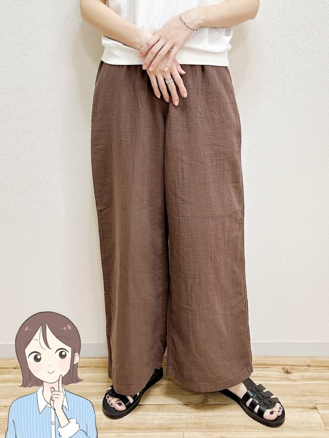 「こんなパンツ探してた」「別のカラーもほしい」無印良品の“楽ちんワイドパンツ”秋までたっぷり着回せる！「はいていて気持ちいい」「脚の形もでません」《購入レビュー》