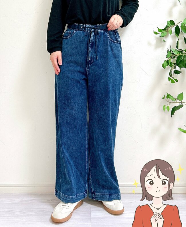もう他のデニムに戻れない…!ワークマンの“びよ~んと伸びるワイドパンツ”が楽ちんすぎる!「3着買いました」「綺麗なシルエット」