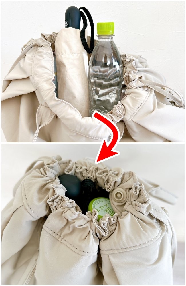 「かわいい！買わずにいられなかった」ユニクロCの“めちゃ軽バッグ”ガバッと開いて楽ちんすぎる…！「使い心地最高です」「見た目以上に入る」