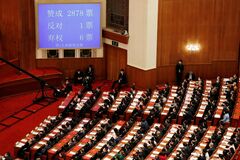 中国全人代、香港国家安全法の制定方針を採択