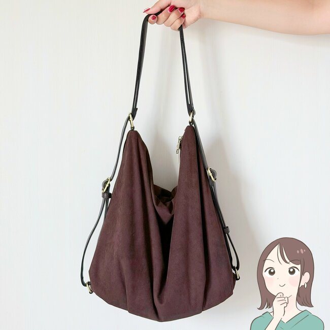【しまむら】荷物が多い日にピッタリ！リュックにもなる「高見えトートバッグ」ペットボトルや折りたたみ傘がすっぽり入ります！《購入レビュー》
