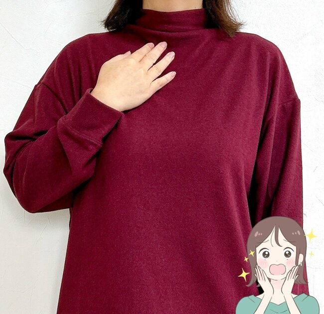 「追加で3色買ってしまいました」ユニクロの“あったかトップス”柔らかな肌触りで、ずっと着ていたくなる！「被った瞬間、ホワホワ」「首もゆったりしていて本当に楽」