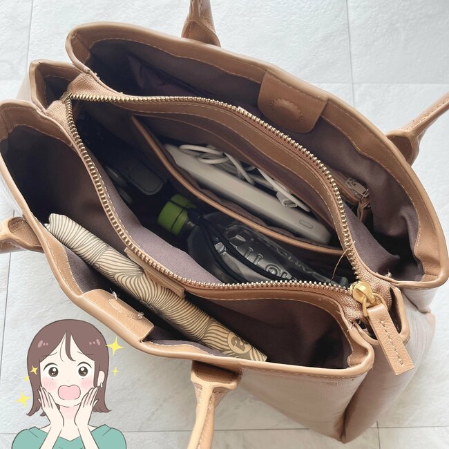 《ZARAセール品》コンパクトなのに収納力すごっ!6590円→3950円の「高見えバッグ」ペットボトルや長財布が入るから使いやすい!