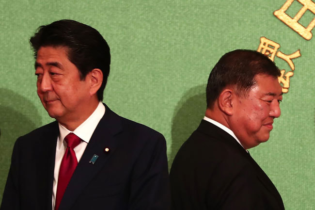 自民党総裁選は安倍候補と石破候補の一騎打ちとなった