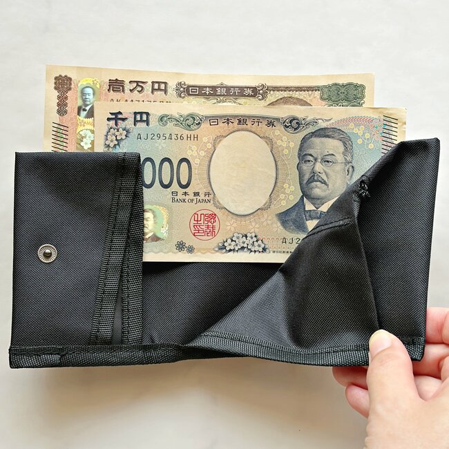 小銭やお札が取り出しやすい！ダイソーの「スマホより小さいミニ財布」カードが12枚入って便利！《購入レビュー》