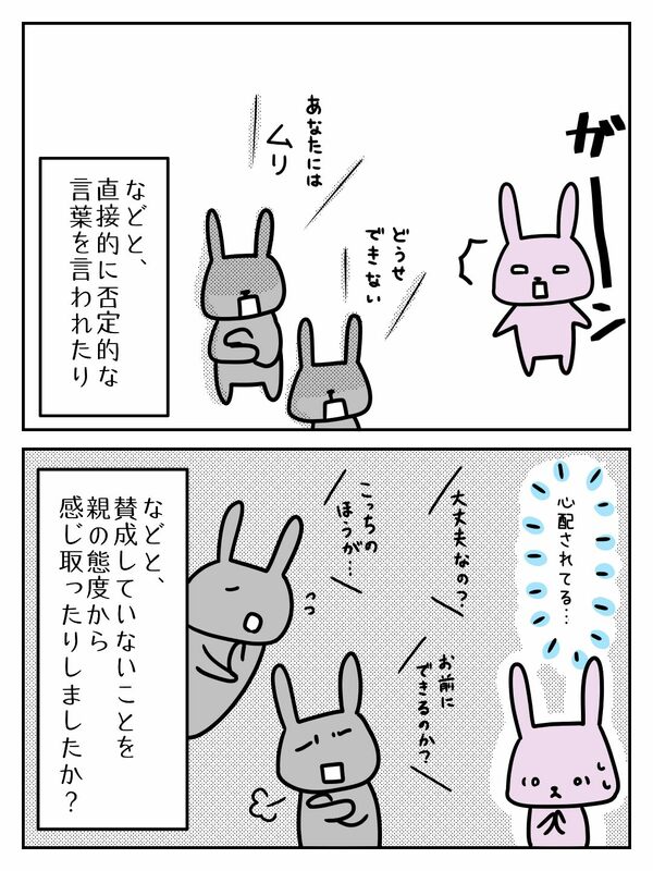 あなたには無理、どうせできない