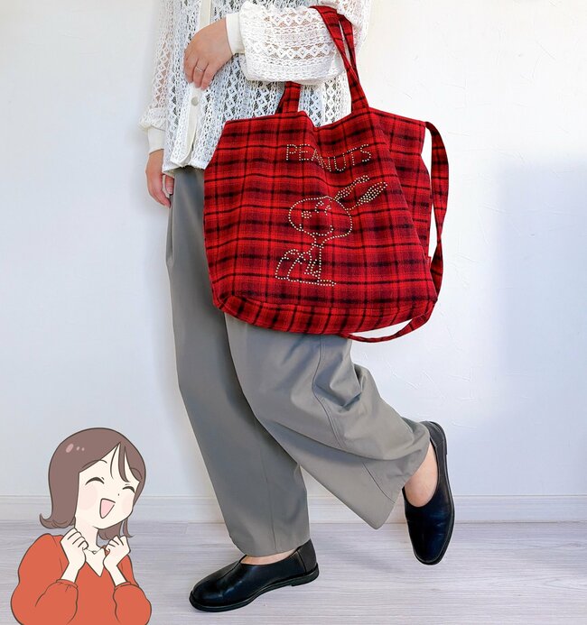 こんなスヌーピー、初めて見た!しまむらの「新作コラボバッグ」可愛すぎて毎日持ち歩きたい!《購入レビュー》