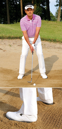 【第35回】アマチュアゴルファーのお悩み解決セミナー<br />Lesson35「かかとの埋まり具合で砂の硬さをチェック」