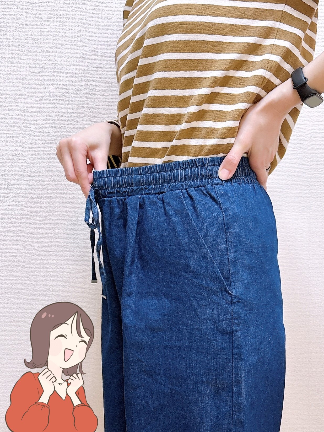 どの角度から見てもシルエットがきれい！しまむらの「脚が長く見えるパンツ」着回し力もバツグンなんです！