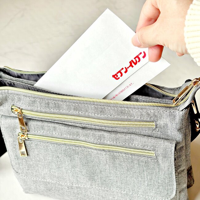 もうポーチいらないかも…！しまむらの「ポケットいっぱいバッグ」収納力が異次元すぎる！お財布がわりにも使えて便利！