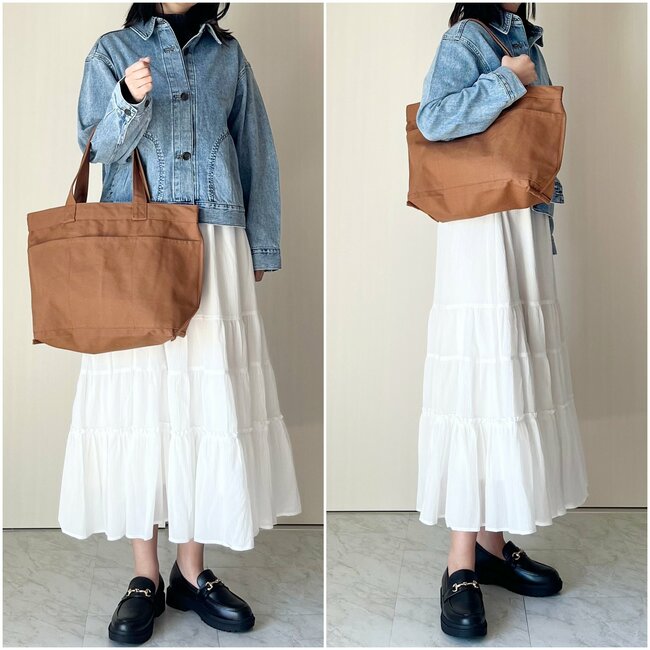 「衝動買いしました」「可愛くてオシャレ」無印良品の“大容量トートバッグ”ポケットたくさんで使いやすい！「丈夫なところがオススメ」