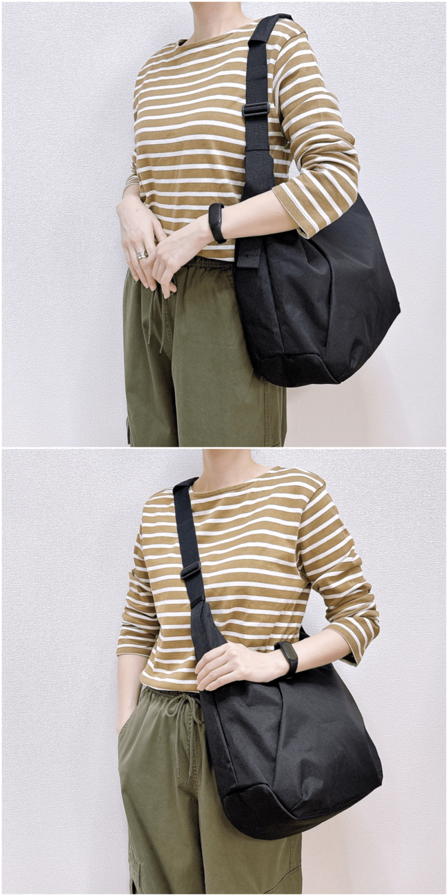 1泊分の荷物が入って優秀！無印良品の「疲れにくい大容量バッグ」ふっくらしたフォルムが可愛い！《購入レビュー》