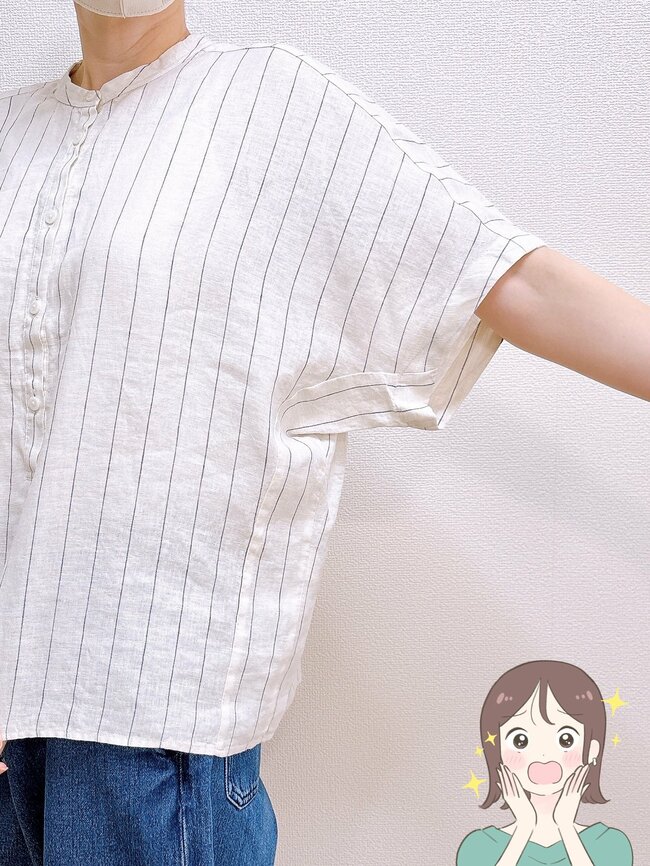 サラッとした着心地で涼しい！無印良品の「着痩せトップス」すぽんと着るだけサマになる！