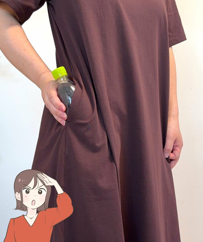 「今年も2色購入」ユニクロの“ひんやりワンピース”気温29度でも快適でした！「休みの日はコレ一択」「ゆったりしてて涼しい」