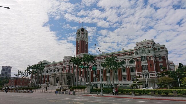 台北市内にある、中華民国総統府