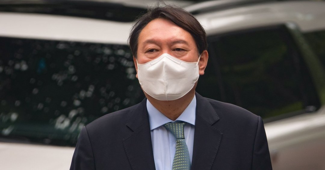 大統領選挙に野党候補として立候補する意向を表明した尹錫悦氏