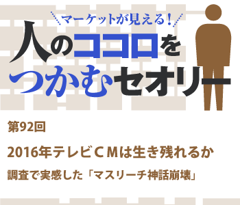 2016年テレビＣＭは生き残れるか