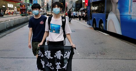 香港に衝撃　習氏の国家安全法導入の動きで