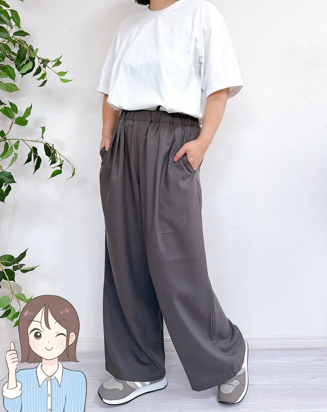 「生地が気持ちいい！」無印良品の“風を通すワイドパンツ”サラッと涼しくて快適！「さらりと着用できて嬉しい」「今から秋、ずっといけそう」《購入レビュー》