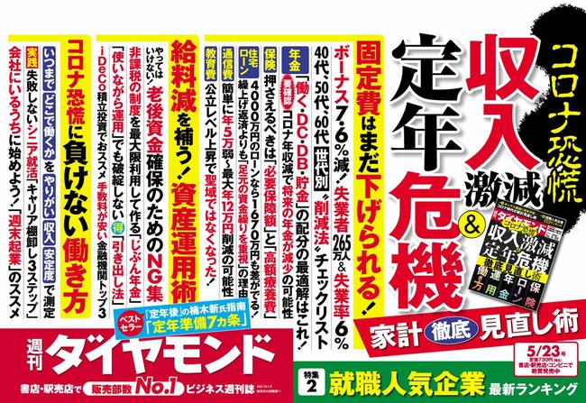 週刊ダイヤモンド5月23日号中吊り広告