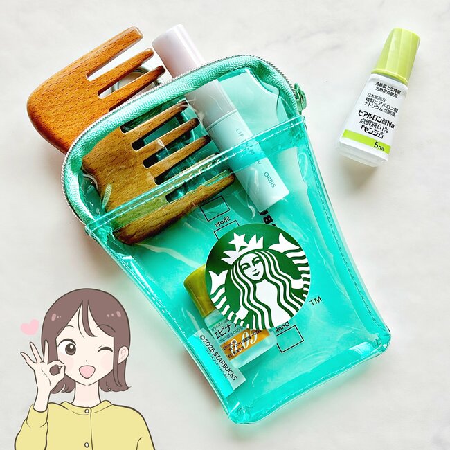 【スタバ】カードや診察券が50枚入った！可愛すぎる“カップみたいなポーチ”ドリンク券付きでお得！「何このポーチの可愛さ」「カバンにもつけられる」《購入レビュー》