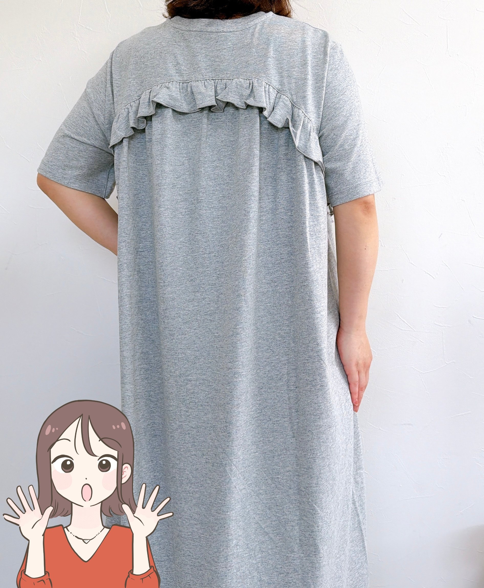 「素敵ですねと声をかけられた」ユニクロ新作の“華やかワンピース”後ろ姿までカワイイ！「色違いも購入しました」「縫製もシルエットも綺麗」