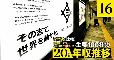 三井物産、伊藤忠商事、丸紅、三菱商事の年収「得をした世代」は？4社とも若手世代が優勢【5世代20年間の推移を独自試算】