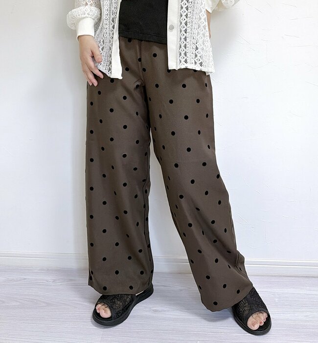 【しまむら】1枚でパッとあか抜ける！1639円「大人かわいいワイドパンツ」着心地が楽ちんで体型カバーもばっちり！《購入レビュー》