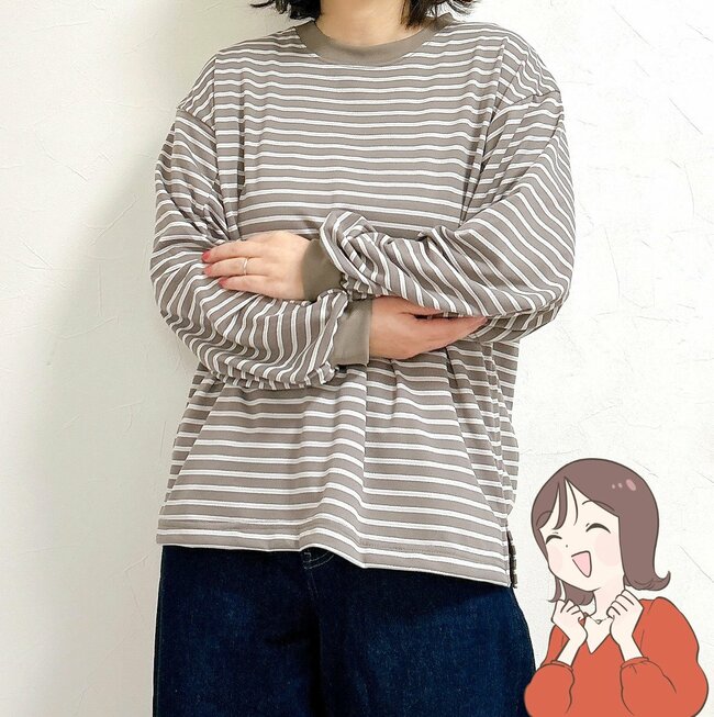 クシュッとした袖が大人かわいい！ワークマンの「1280円トップス」お腹やお尻をオシャレにカバーしてくれるの！