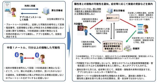 新型コロナウイルス接触確認アプリについて